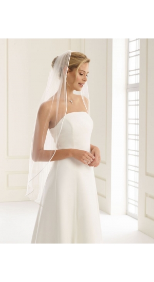 Slør med silkekant s196